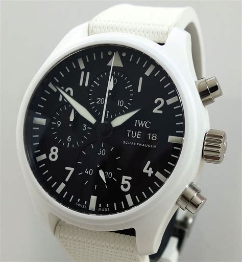 iwc pilot white ceramic|iwc big pilot chronograph.